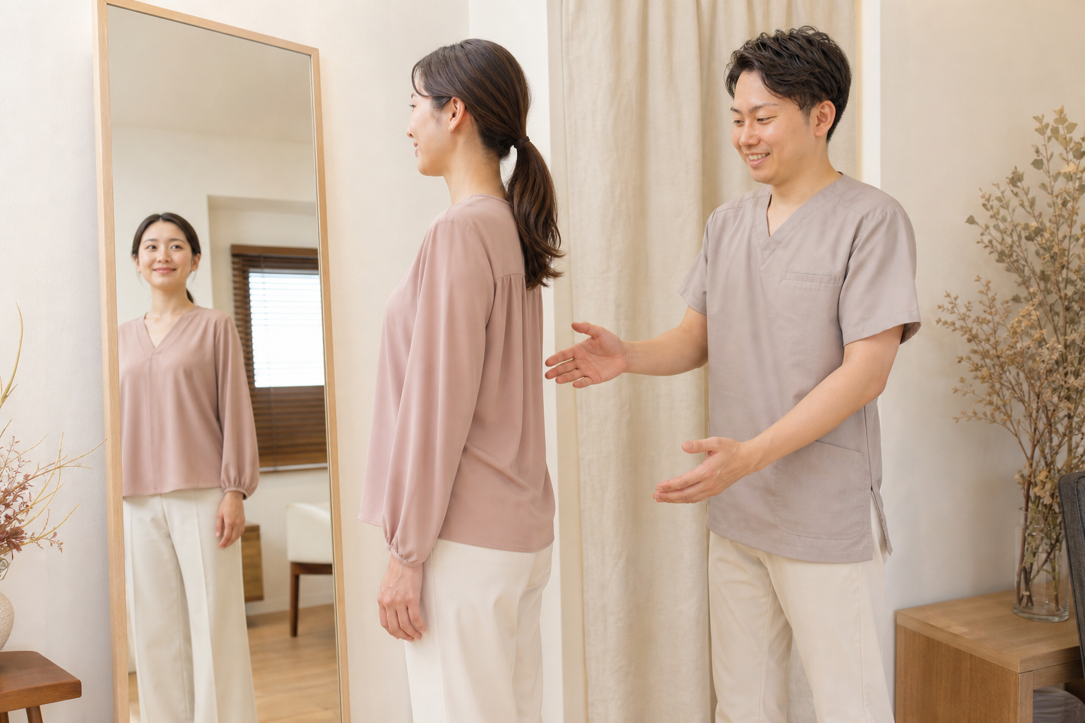 姿勢・巻き肩のイメージ